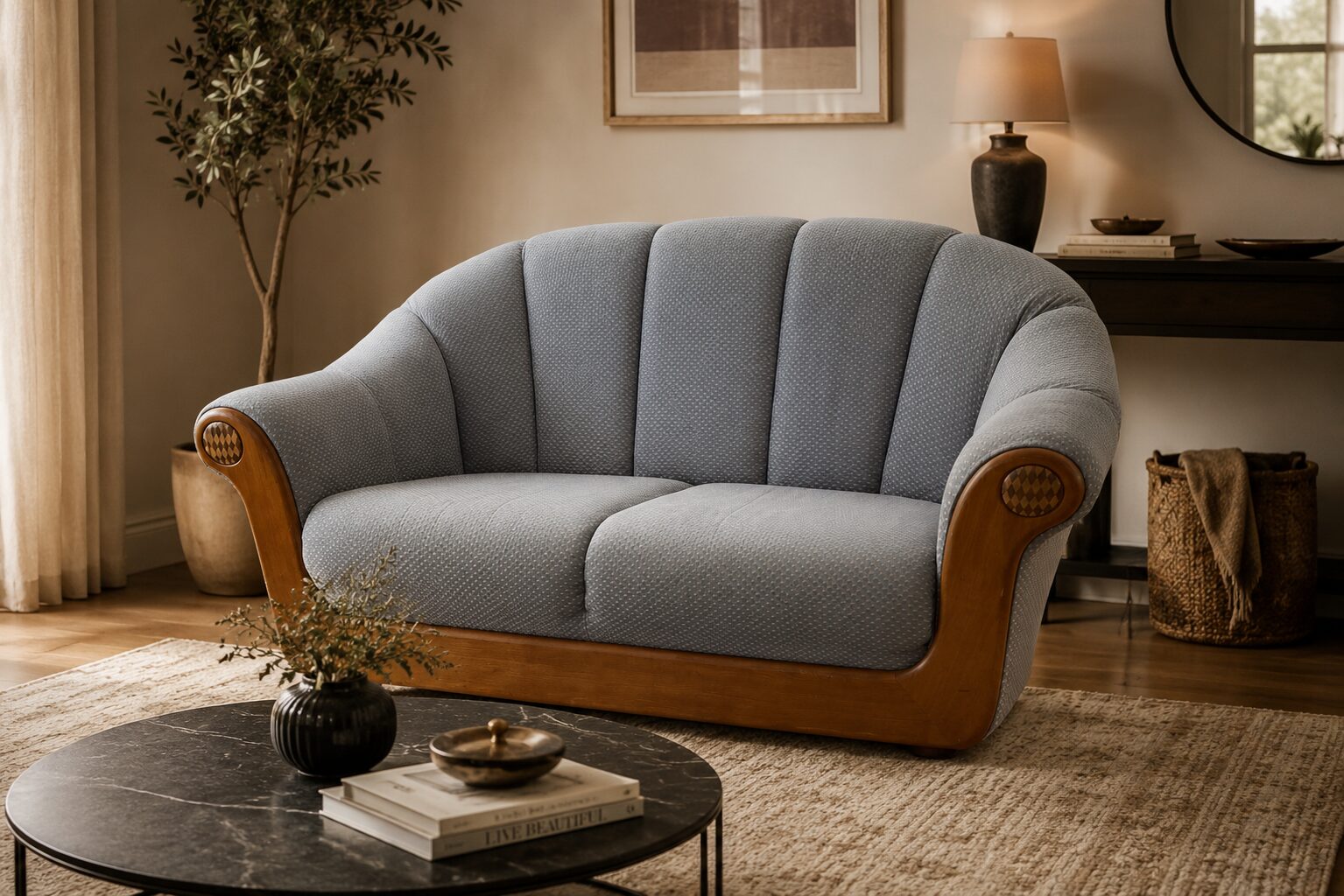 Prima: Poltrona Elegante Azzurra